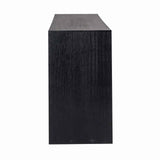 Oakura Large Black Oak Wood Console Table by Richmond Interiors - Maison Rêves UK