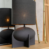 OVO 1 Earthenware Table Lamp with Shade - Maison Rêves UK