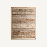 Askale Cream Teak Wood Wall Art - Maison Rêves UK