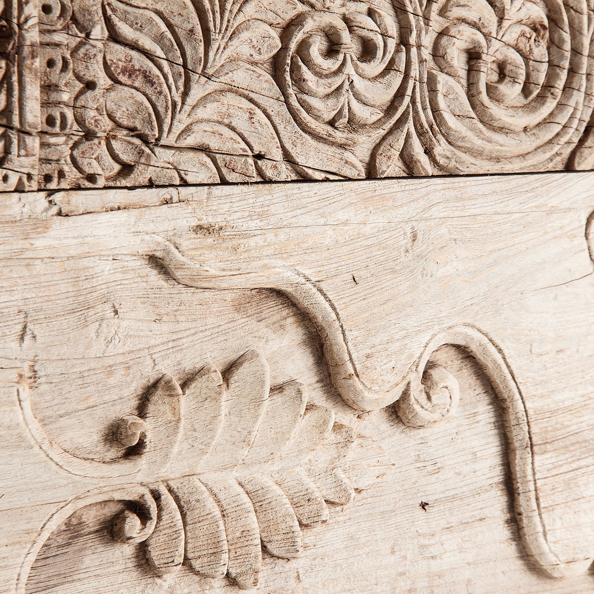 Askale Cream Teak Wood Wall Art - Maison Rêves UK