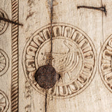 Askale Brown Teak Wood Wall Art - Maison Rêves UK