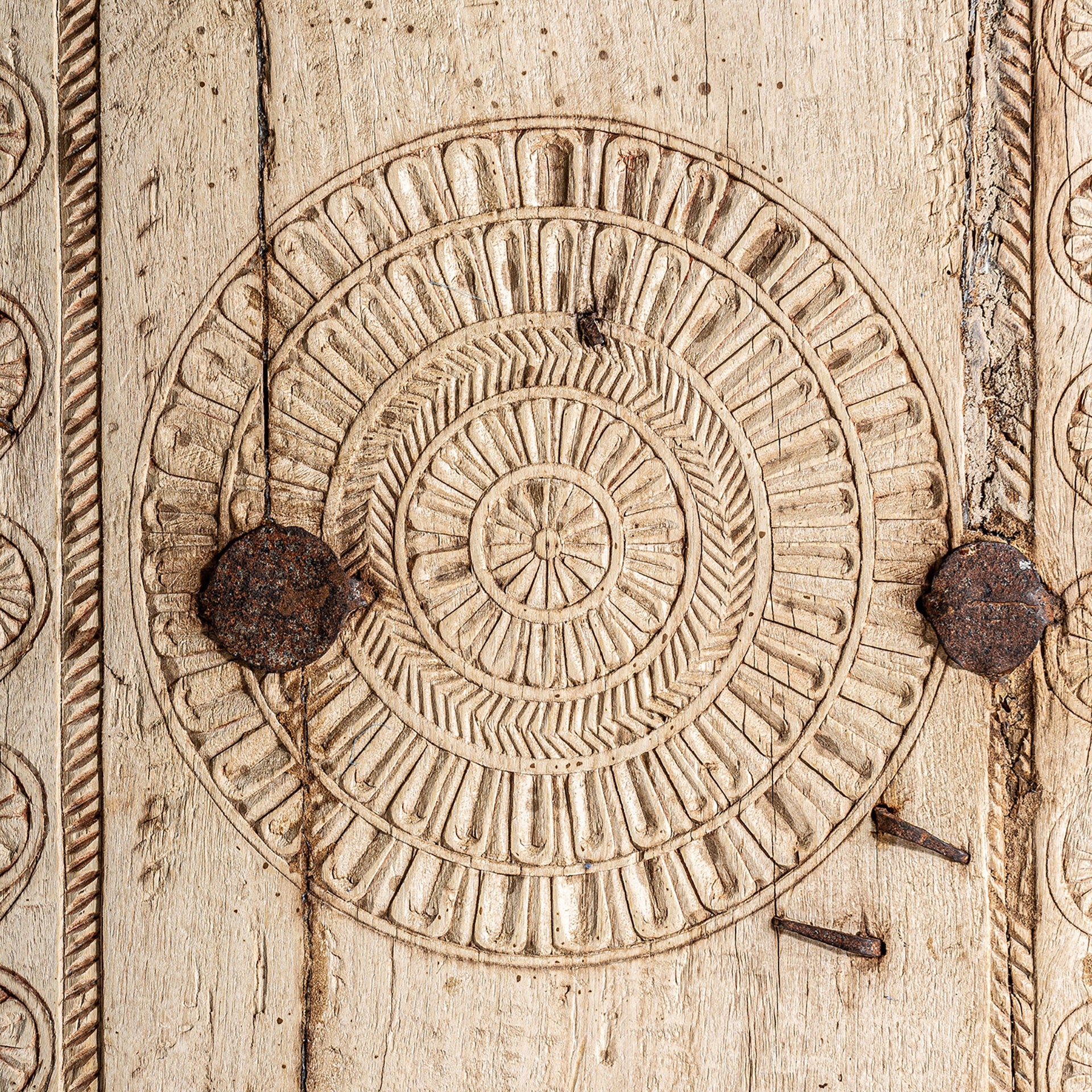 Askale Brown Teak Wood Wall Art - Maison Rêves UK