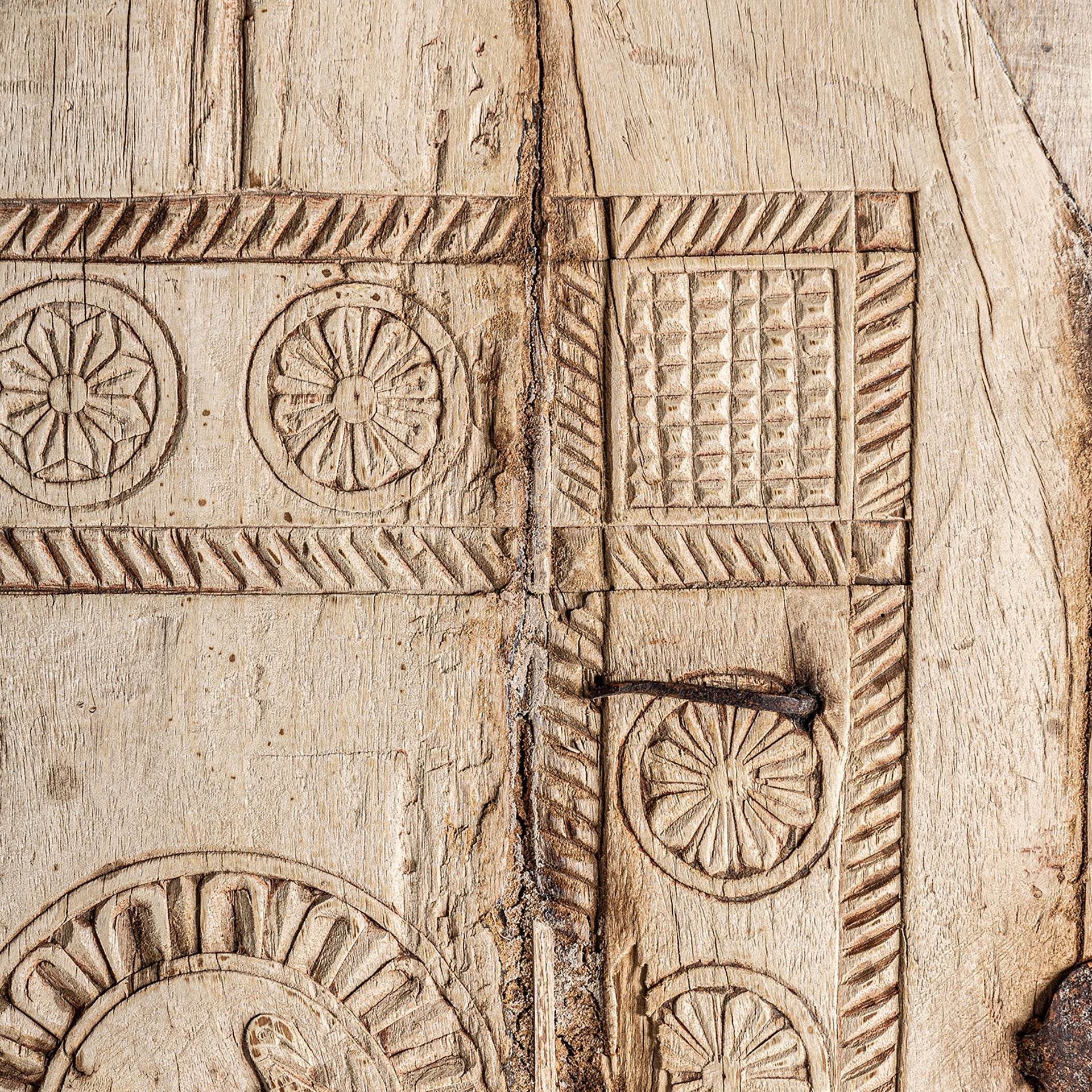 Askale Brown Teak Wood Wall Art - Maison Rêves UK