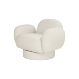 Mohair Pebble Swivel Chair by Eccotrading Design London