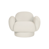 Mohair Pebble Swivel Chair by Eccotrading Design London