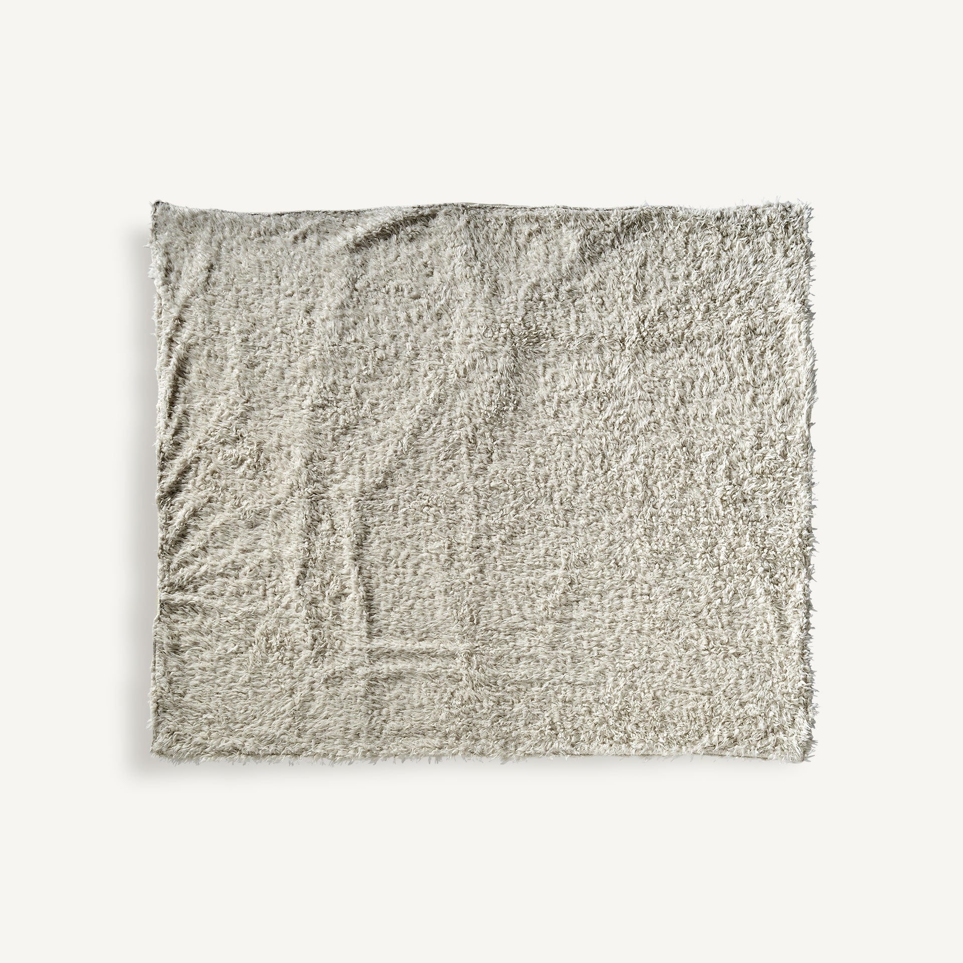 Canace Off White Cotton Throw - Maison Rêves UK