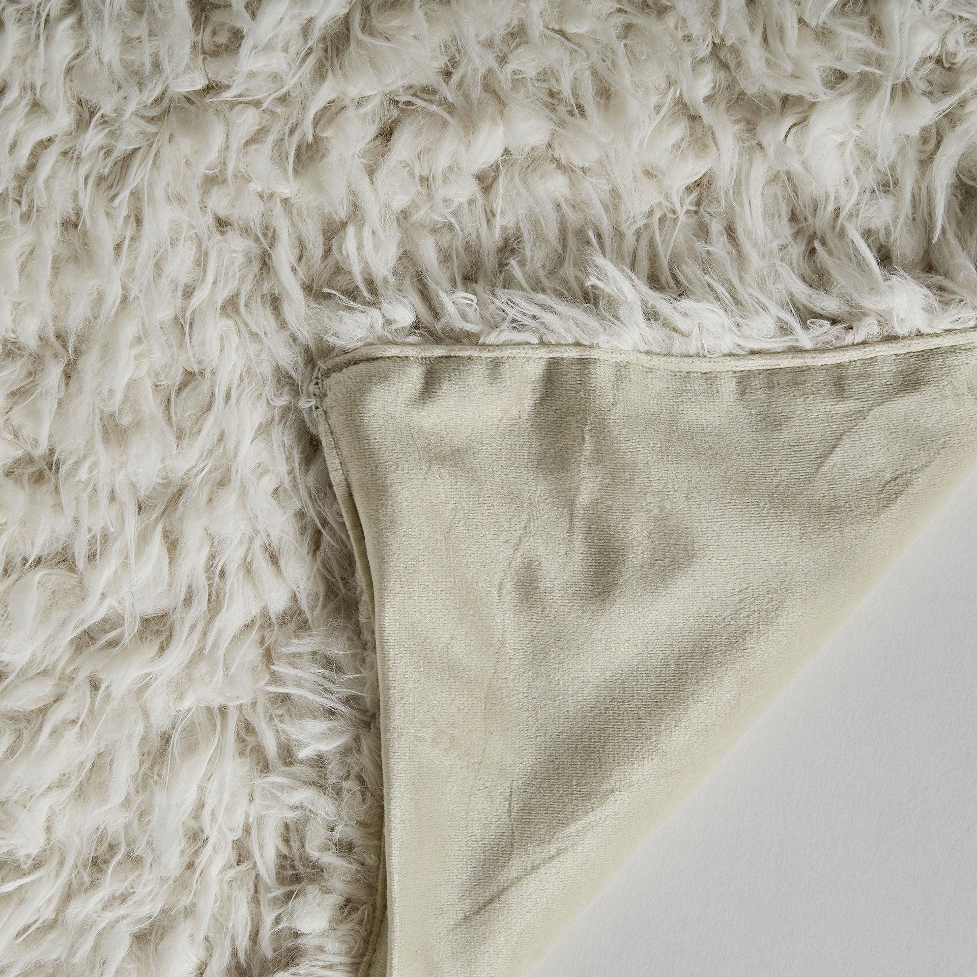 Canace Off White Cotton Throw - Maison Rêves UK