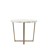 Ponte Round Dining Table Faux Marble Top - Maison Rêves UK