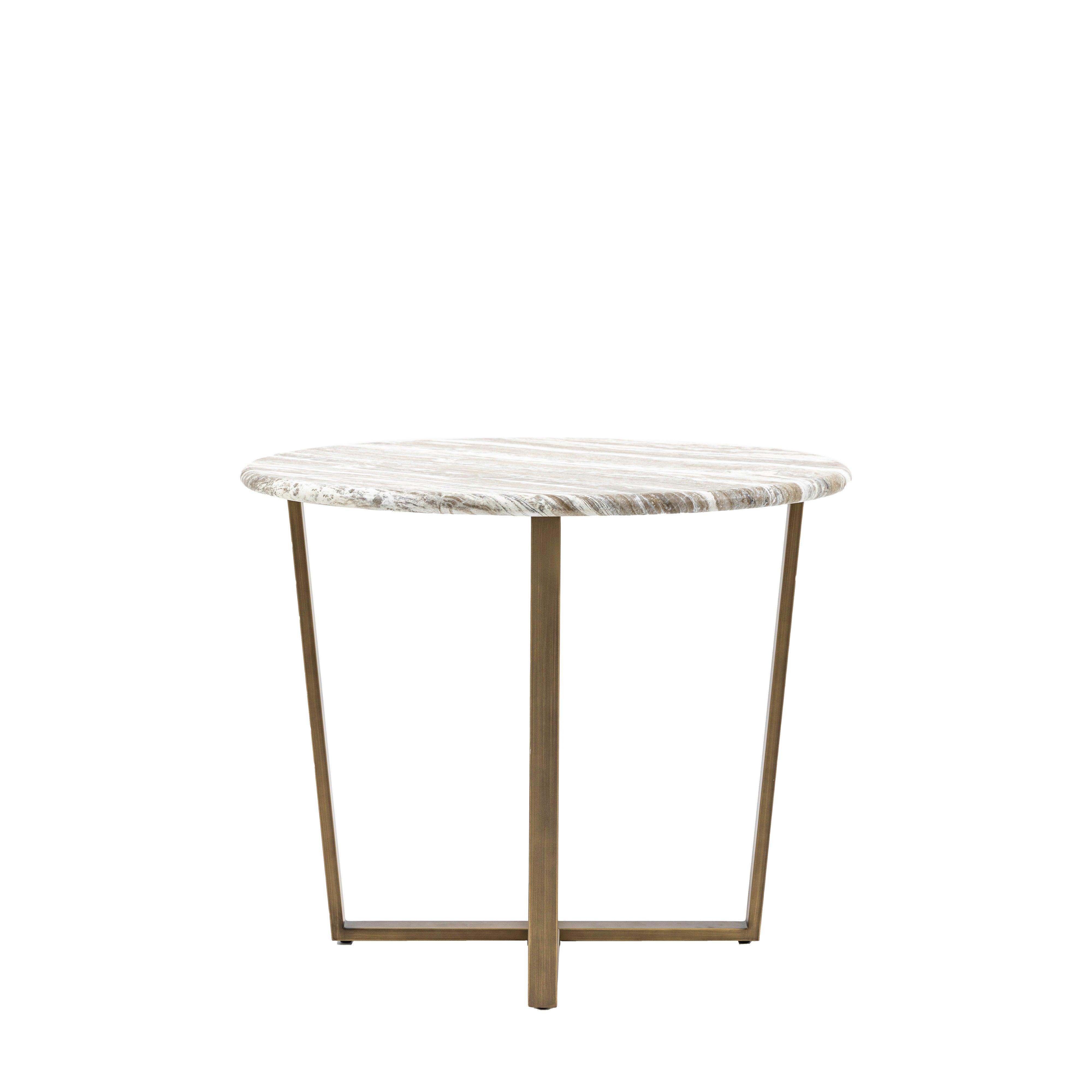 Ponte Round Dining Table Faux Marble Top - Maison Rêves UK