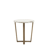 Ponte Side Table Faux Marble Top - Maison Rêves UK