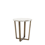 Ponte Side Table Faux Marble Top - Maison Rêves UK