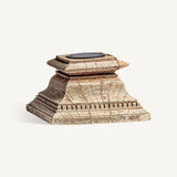 Dhobley Teak Wood Candle Holder - Maison Rêves UK