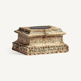 Dhobley Teak Wood Candle Holder - Maison Rêves UK