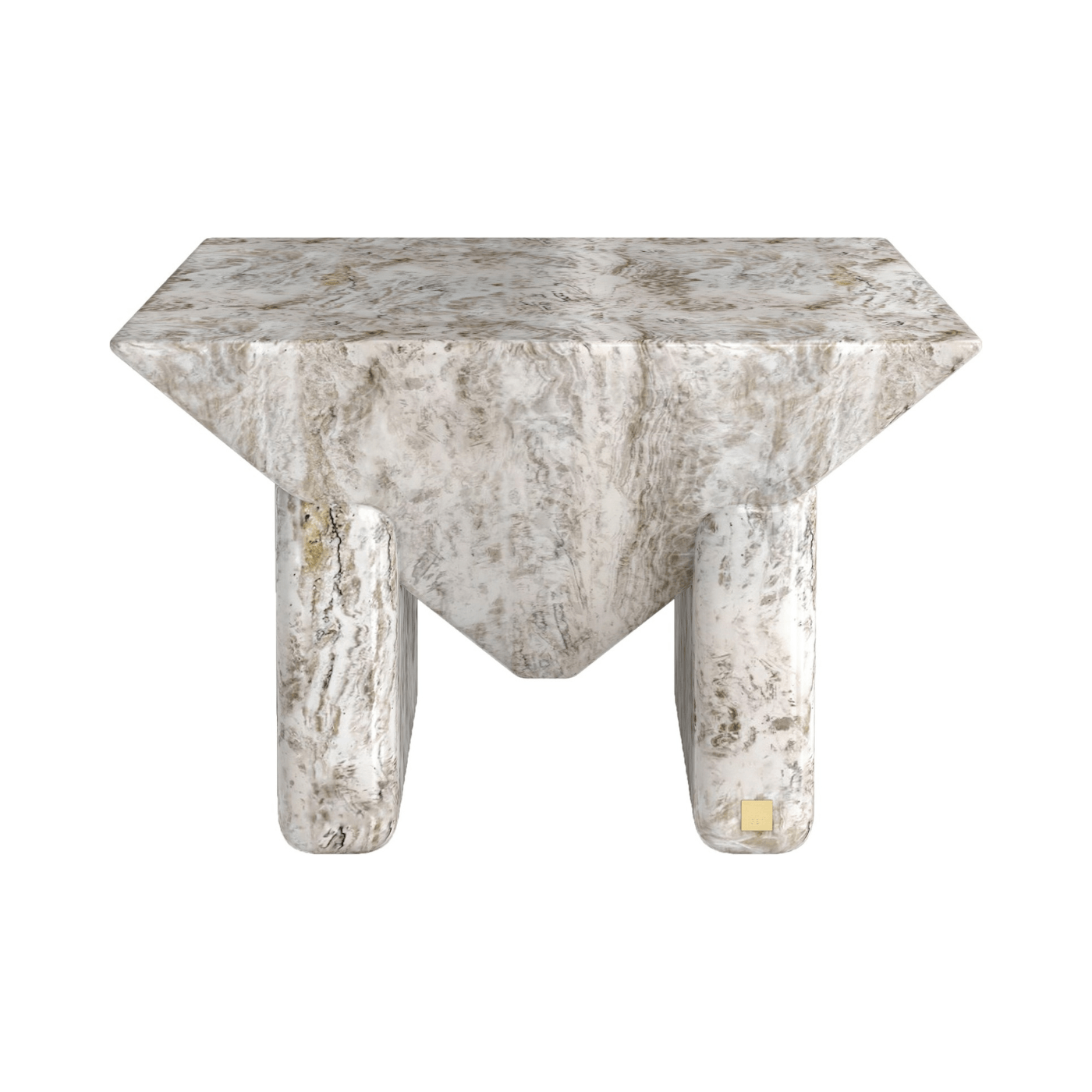 Prism Faux Marble Square Coffee Table - Maison Rêves UK