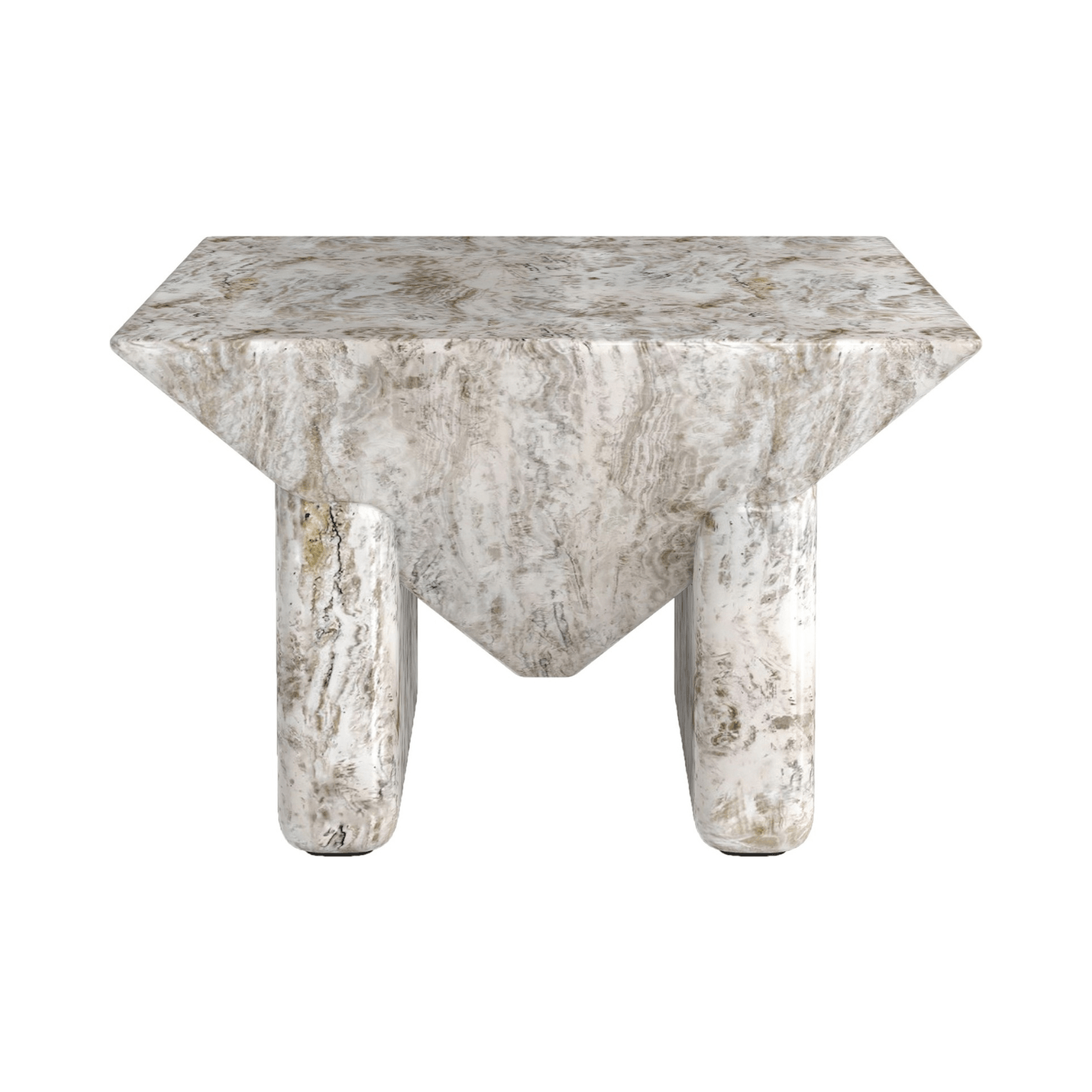 Prism Faux Marble Square Coffee Table - Maison Rêves UK