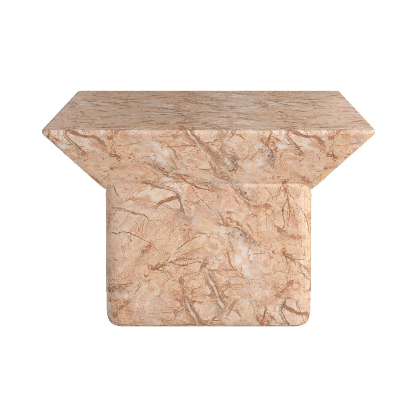 Prism Faux Marble Square Coffee Table - Maison Rêves UK