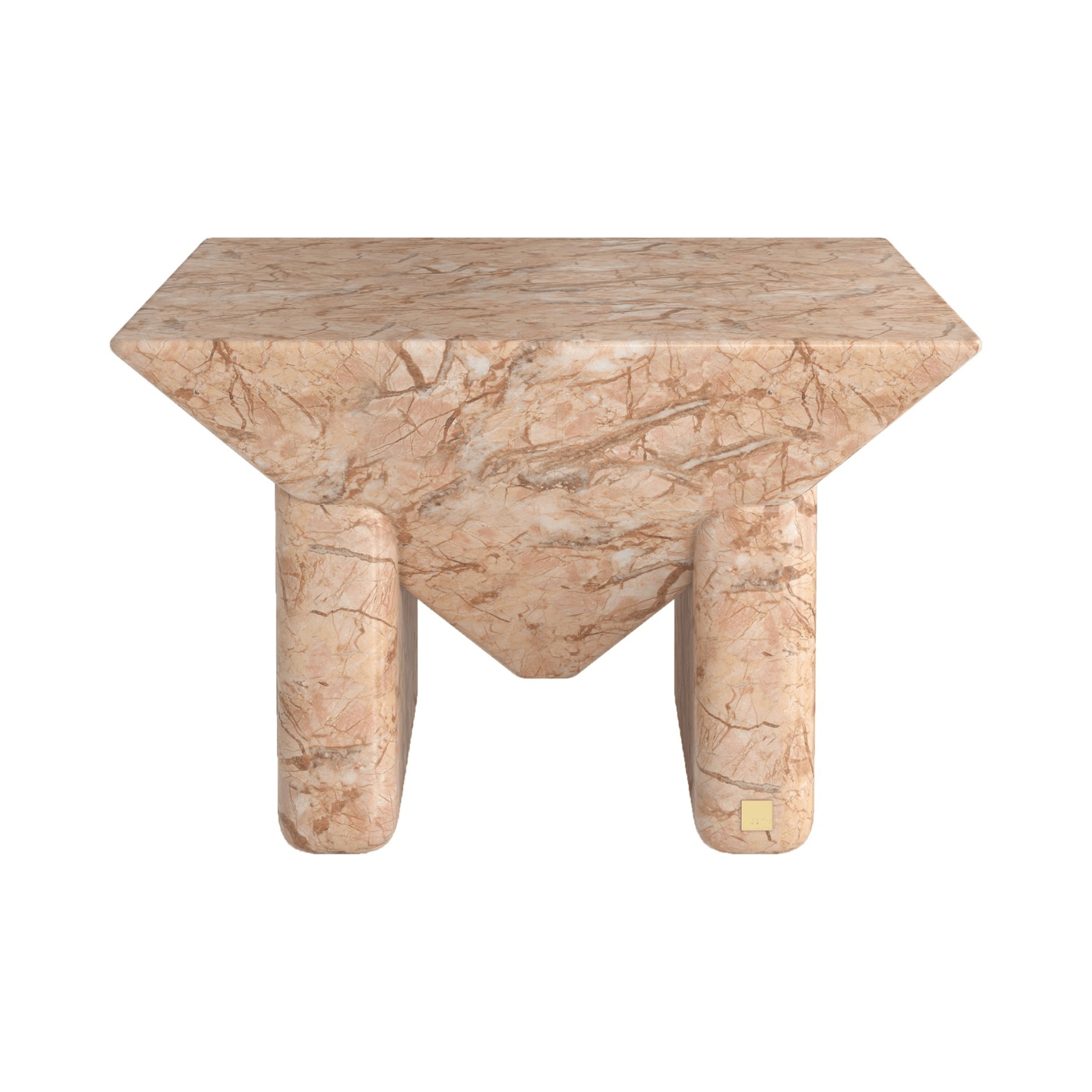 Prism Faux Marble Square Coffee Table - Maison Rêves UK