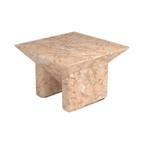 Prism Faux Marble Square Coffee Table - Maison Rêves UK