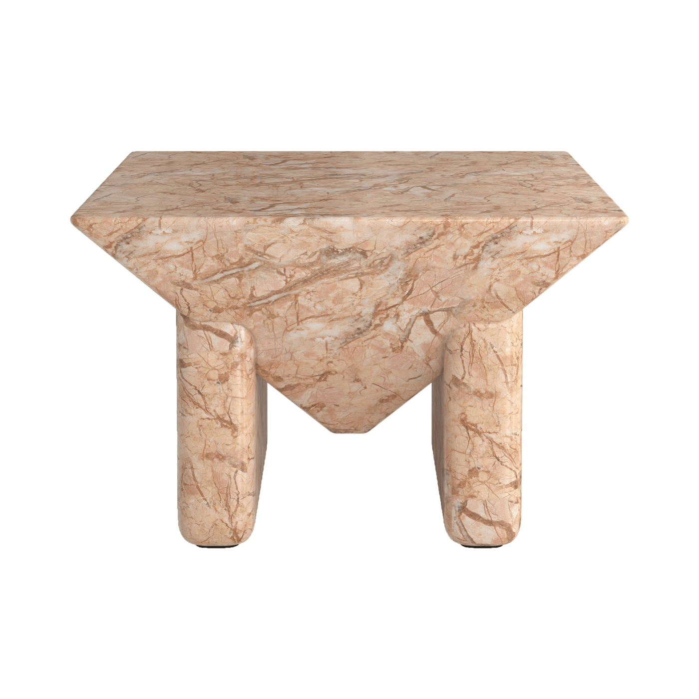 Prism Faux Marble Square Coffee Table - Maison Rêves UK