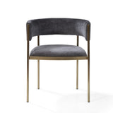 Envie II Dining Chair - (Set of 2) - Giselle Dark Charcoal
