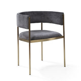 Envie II Dining Chair - (Set of 2) - Giselle Dark Charcoal