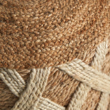 Elgin Jute Pouffe - Maison Rêves UK