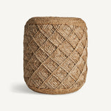 Elgin Jute Pouffe - Maison Rêves UK