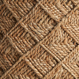 Elgin Jute Pouffe - Maison Rêves UK