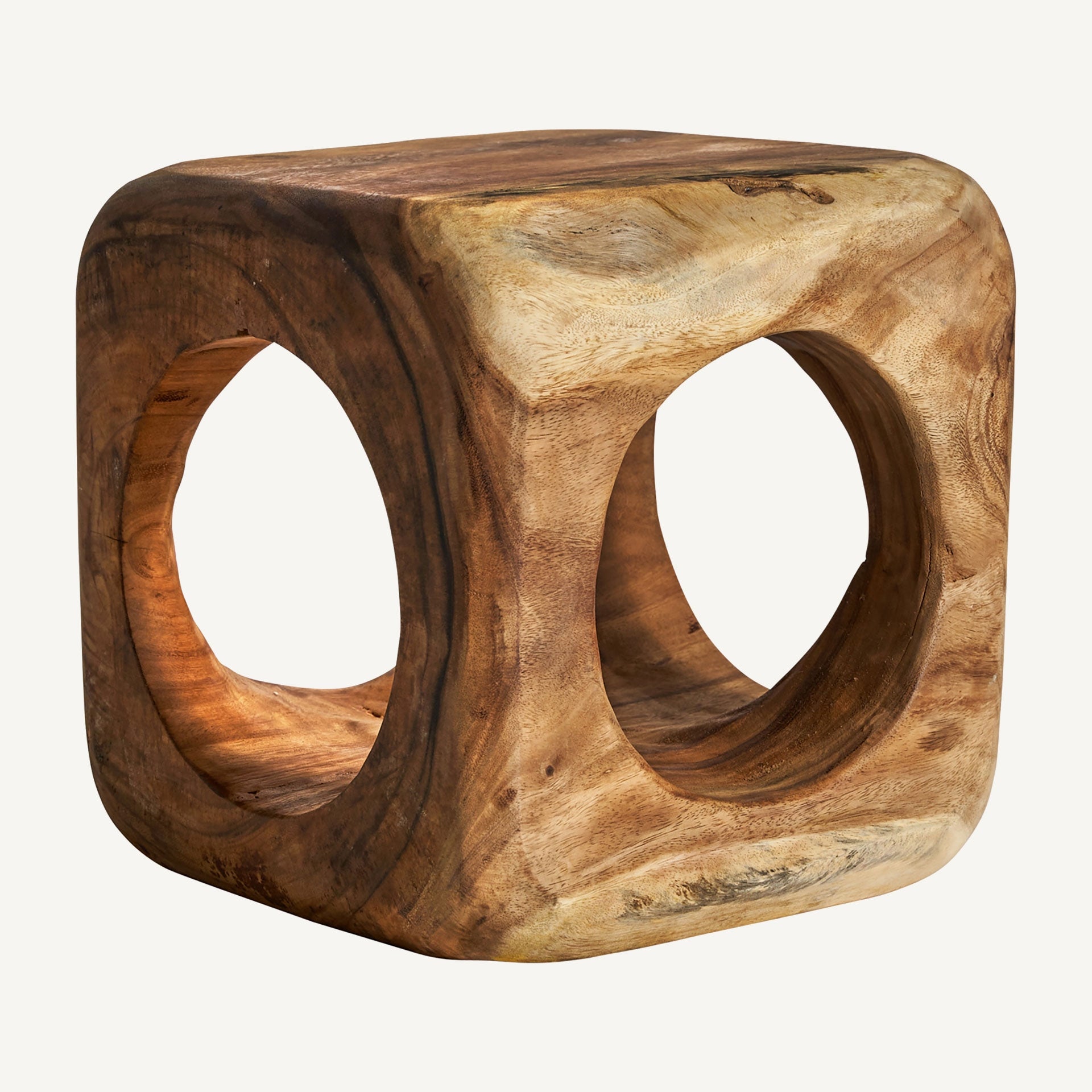 Arusa Suar Wood Footrest - Maison Rêves UK