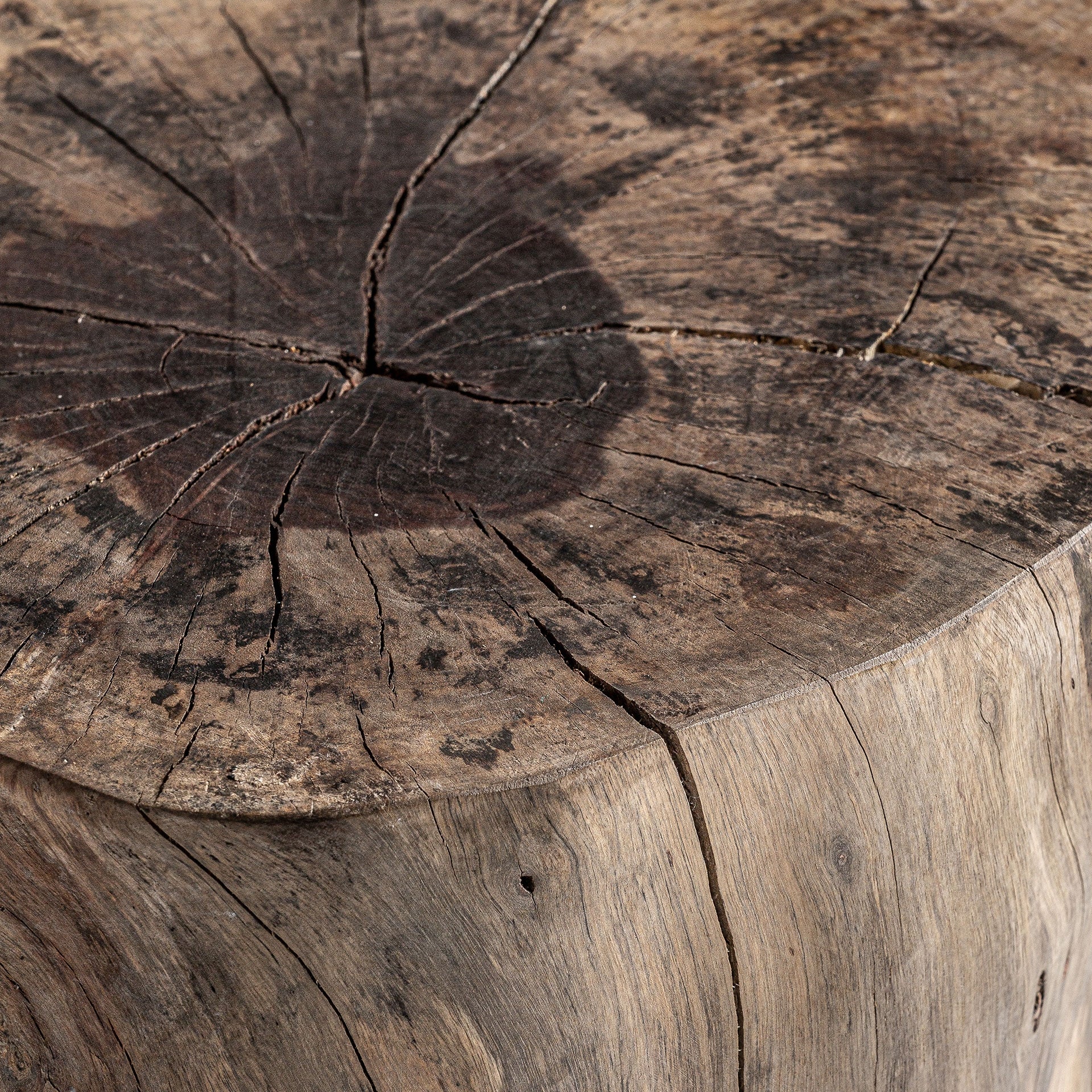 Dharm Tamarind Wood Footrest - 36cm - Maison Rêves UK