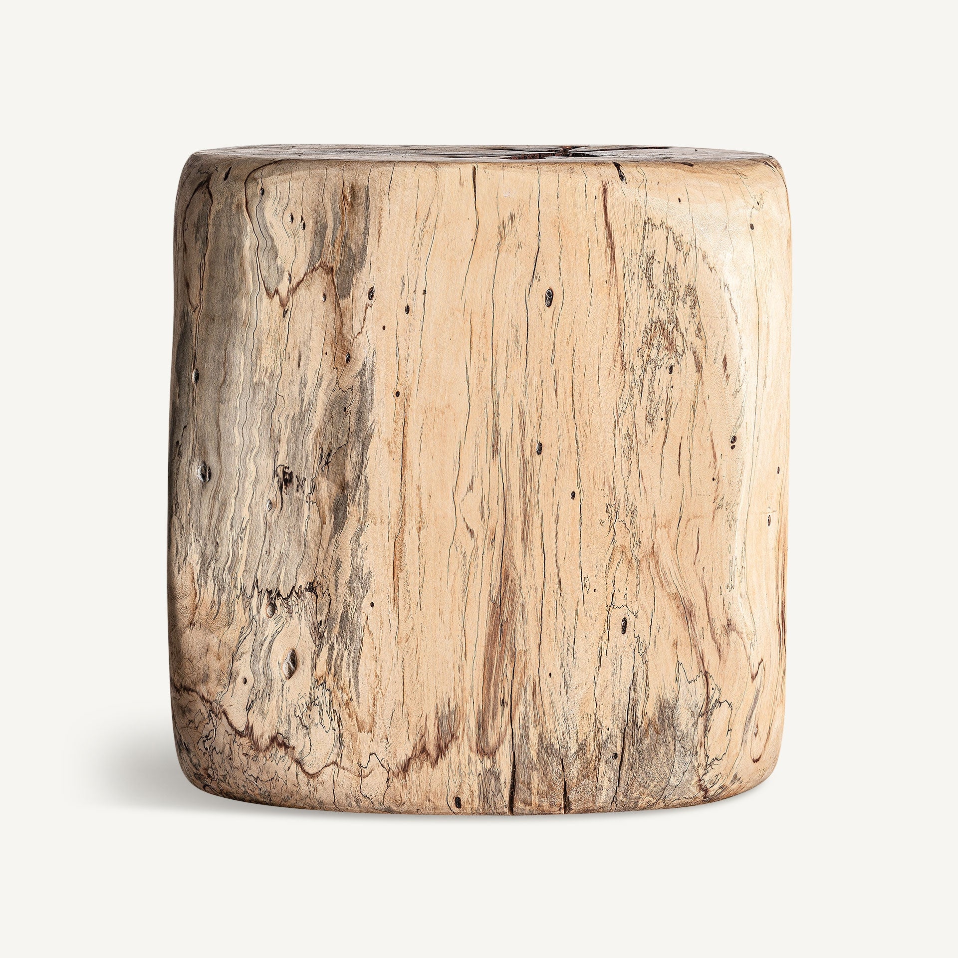 Dharm Tamarind Wood Footrest - 43cm - Maison Rêves UK