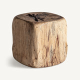 Dharm Tamarind Wood Footrest - 43cm - Maison Rêves UK