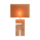 Reso Two Travertine Table Lamp with Shade - Maison Rêves UK