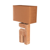 Reso Two Travertine Table Lamp with Shade - Maison Rêves UK