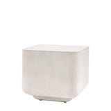 Rozzan Side Table Concrete Finish - Maison Rêves UK