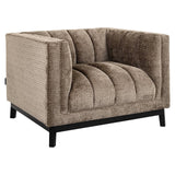 Lounge Chair Beaudy Stone Chenille Fire Retardant (Niagara 104 Stone Chenille)