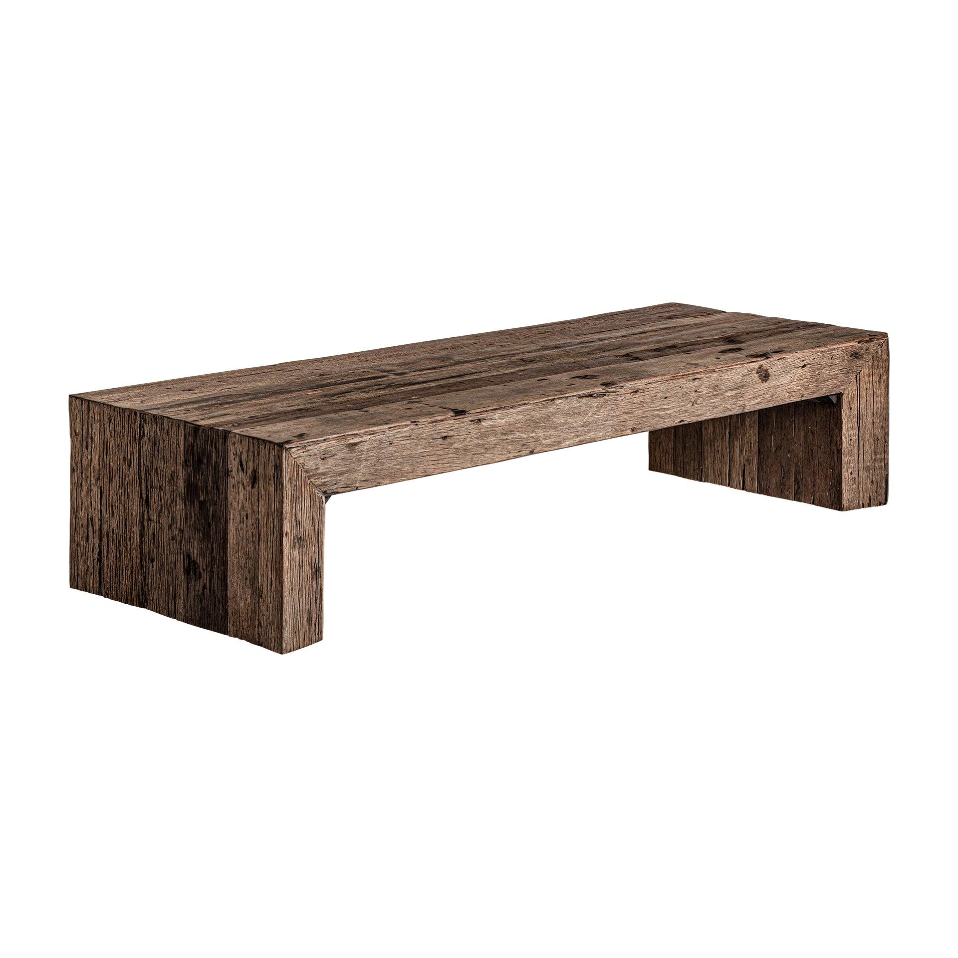 Samsun Recycled Pine Wood Rectangular Coffee Table - Extra Large - Maison Rêves UK