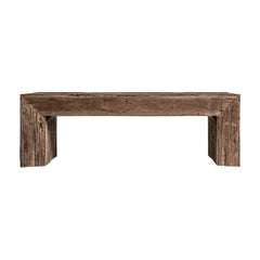 Samsun Recycled Pine Wood Rectangular Coffee Table - Maison Rêves UK