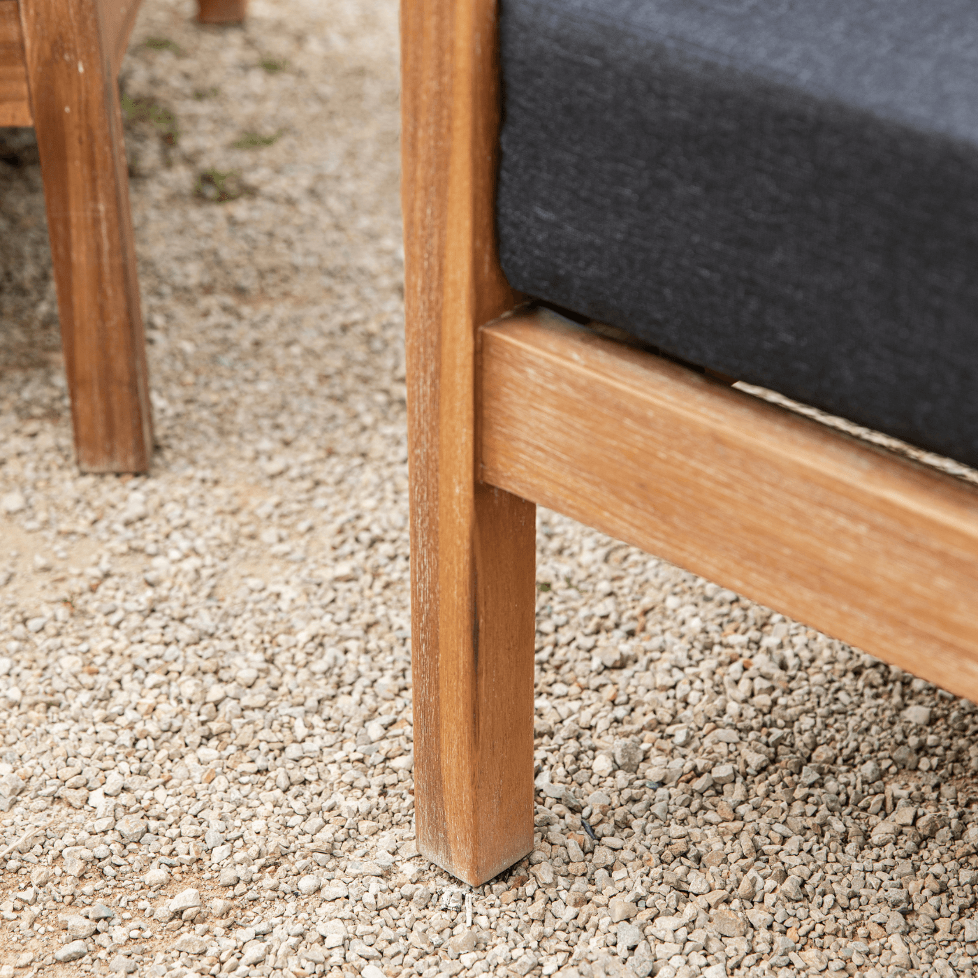 Sennen Outdoor Acacia Wood Armchairs with Coffee Table (sofa not included) - Maison Rêves UK