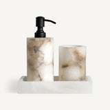 Gyal Marble Bathroom Set (Set of 3) - Maison Rêves UK
