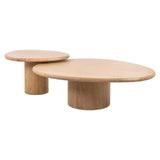 Set of Two Oakley Natural Oak Wood Coffee Tables by Richmond Interiors - Maison Rêves UK