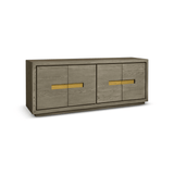 Sevilla Grey/Taupe Textured Oak Sideboard by Berkeley Designs - Maison Rêves UK