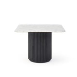 Lantine Marble Side Table - Matt Black