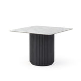 Lantine Marble Side Table - Matt Black
