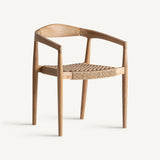 Caen Teak Wood Chair - 59x53x74cm - Maison Rêves UK
