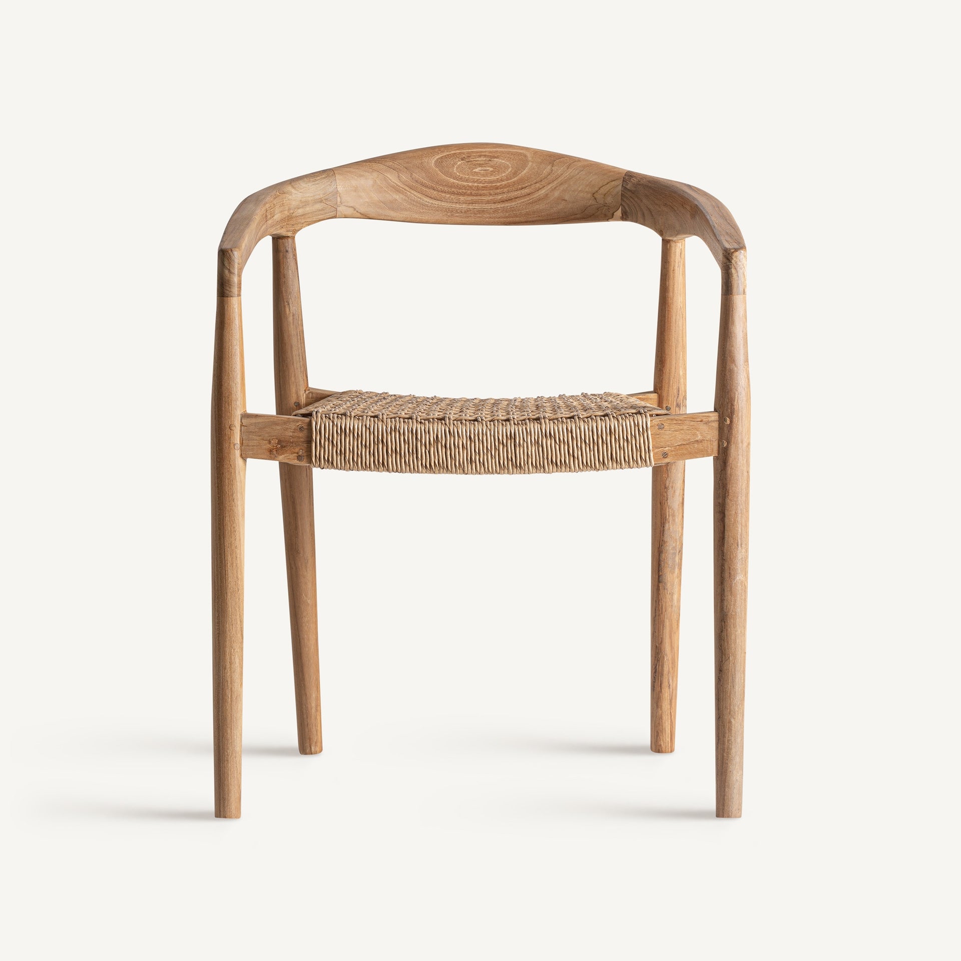 Caen Teak Wood Chair - 59x53x74cm - Maison Rêves UK