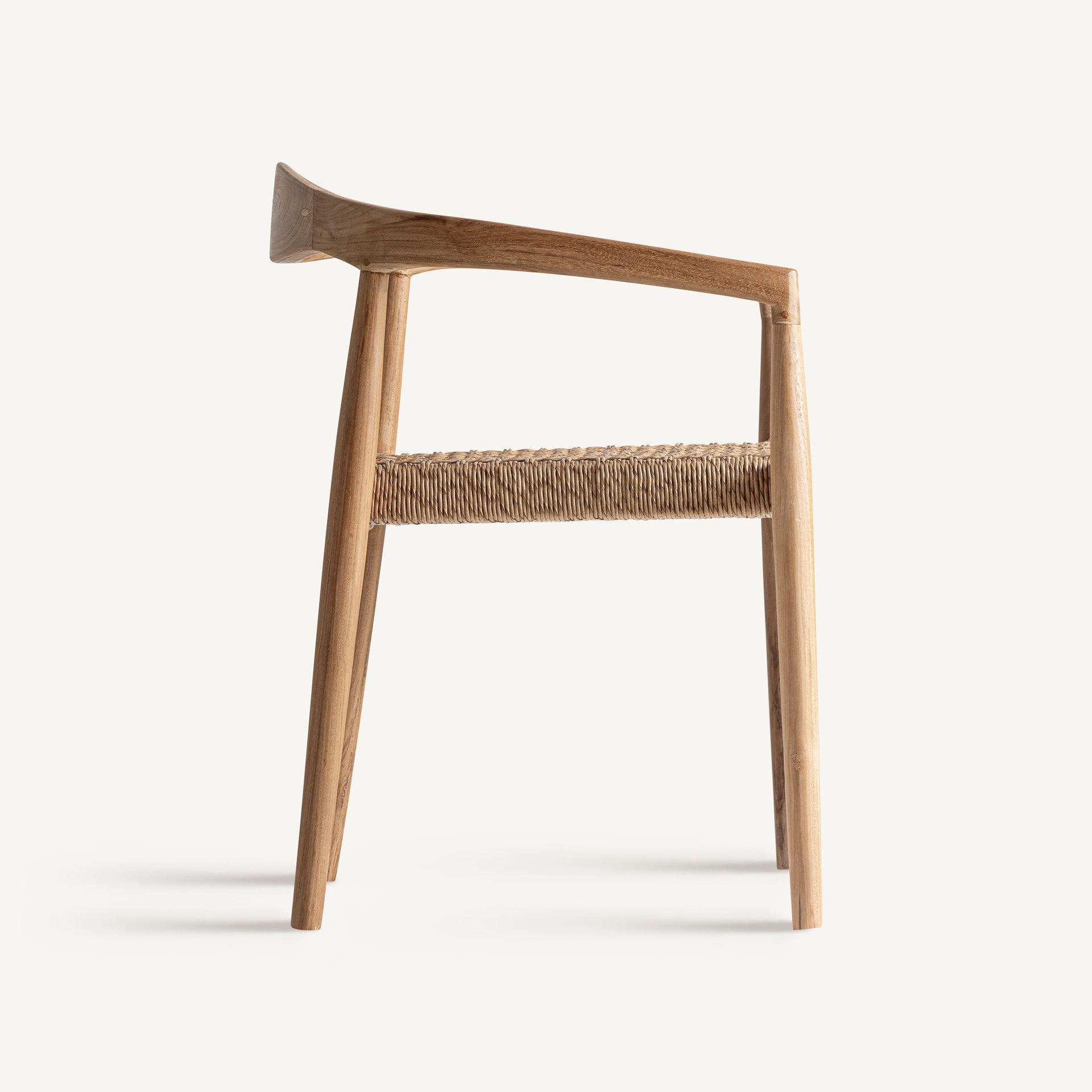 Caen Teak Wood Chair - 59x53x74cm - Maison Rêves UK