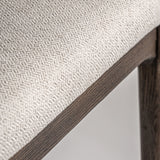 Jerzen Dining Chair in Brown Ash Wood and Cream Finish