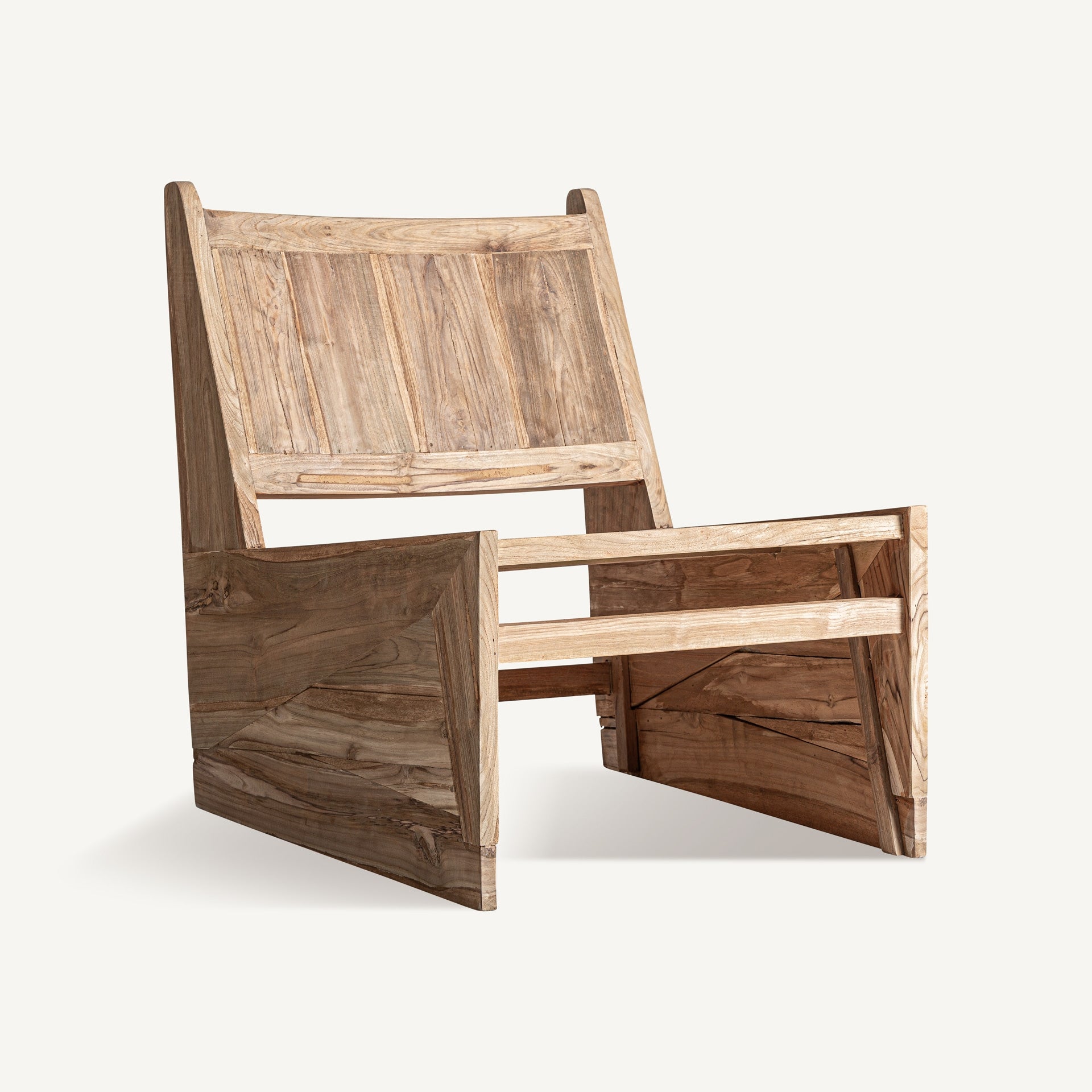 Tiers Teak Wood Armchair - Maison Rêves UK