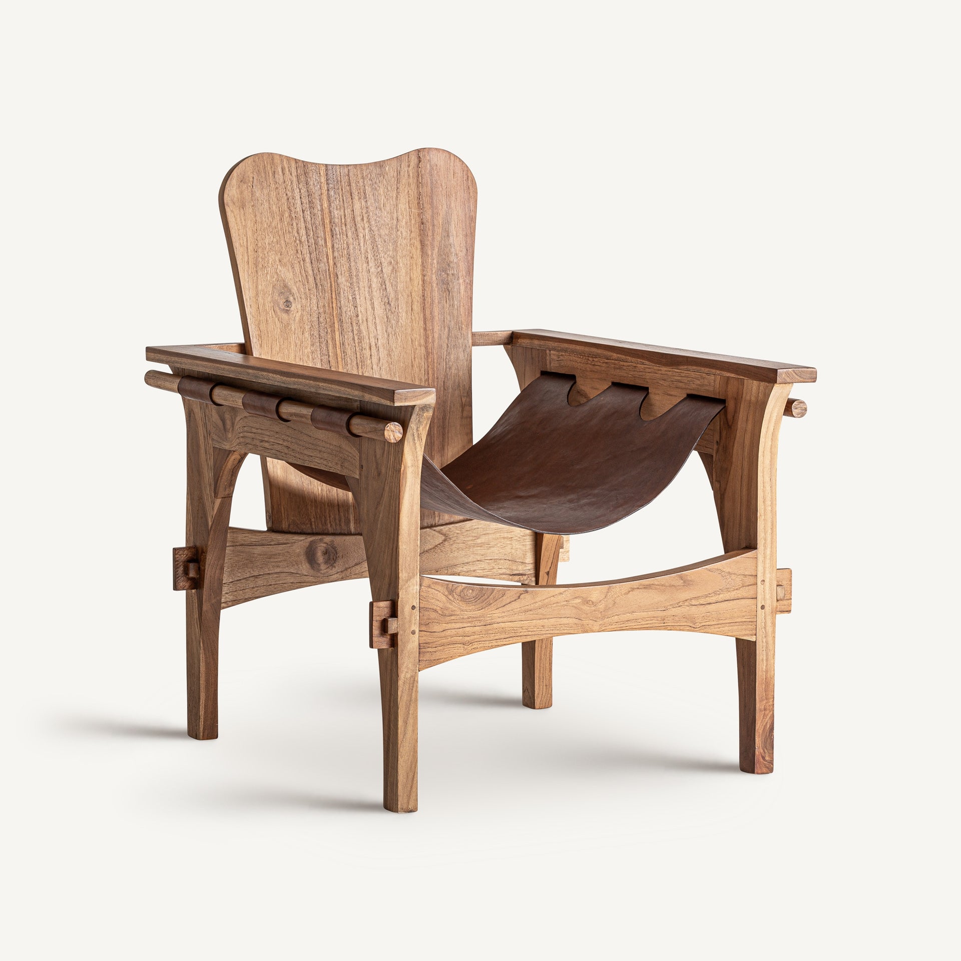 Teak Wood Armchair - 81cm - Maison Rêves UK